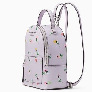 kate spade cameron wildflower purple backpack